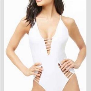 Sexy white bathing suit one piece from Southbeach